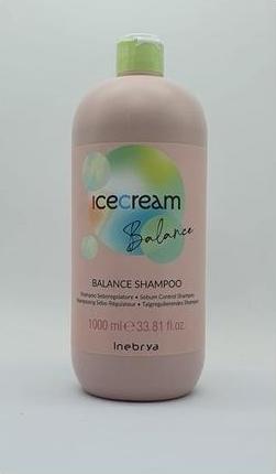 Image du produit Inebrya Ice Cream Balance szampon do włosów przetłuszczających się 1000ml (1000 ml, Shampoing liquide)