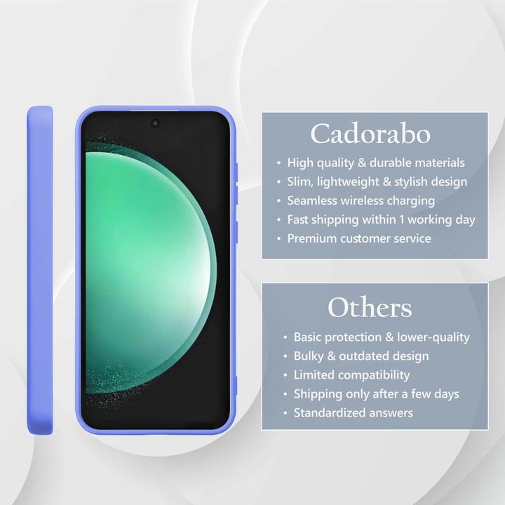 Actual product image Cadorabo Case for Samsung Galaxy S24 FE TPU Liquid Silicone Cover (Samsung Galaxy S24 FE)