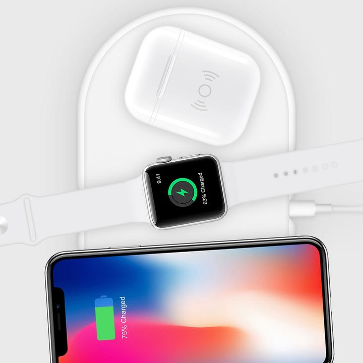 Produktbild Hyper Hyperjuice Qi-Wireless Adapter AirPods Weiss (Ladecase Hülle)