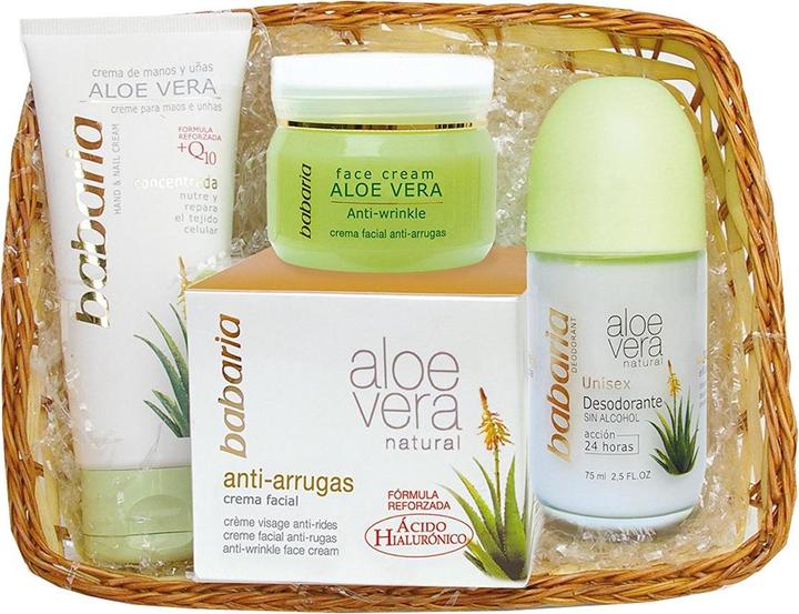 Babaria Cream Aloe Vera 50ml Set 3 Pieces (Gesichtspflege Set)