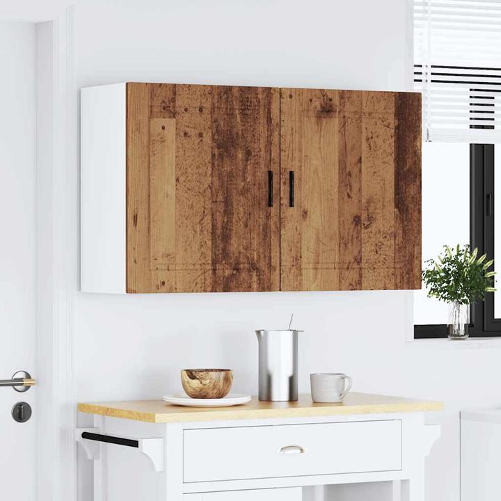 Immagine prodotto VidaXL Pensili da cucina 2 pezzi. Materiale a base di legno Porto, aspetto legno recuperato (50 x 31 x 60 cm)