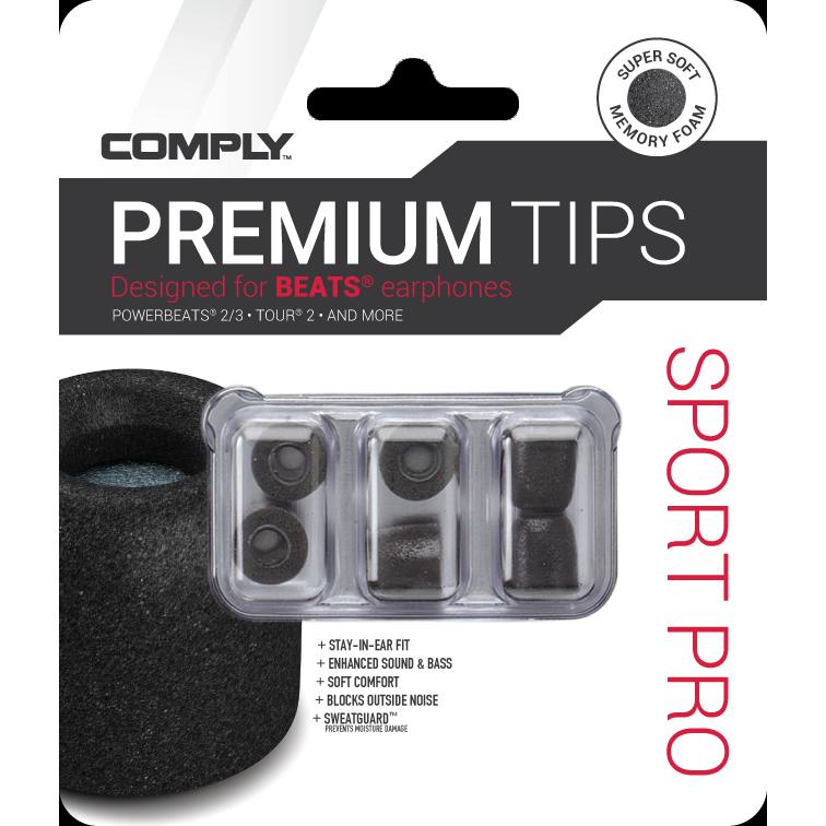 Comply Sport Pro-Beats, Kopfhörer Ersatzteile, Schwarz
