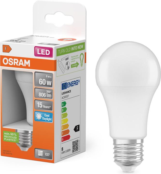 Produktbild Osram Led Retrofit Classic A (E27, 60 W, 806 lm, 1 x, F)