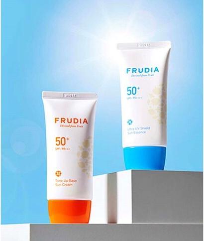 Actual product image Frudia Ultra UV Shield Sun Essence Coffret (Sunscreen, 2x50mL, SPF50+) (Sun cream face, SPF 50+)