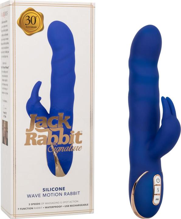 Productafbeelding CalExotics Jack Rabbit Vibrator Wave Beweging Blauw