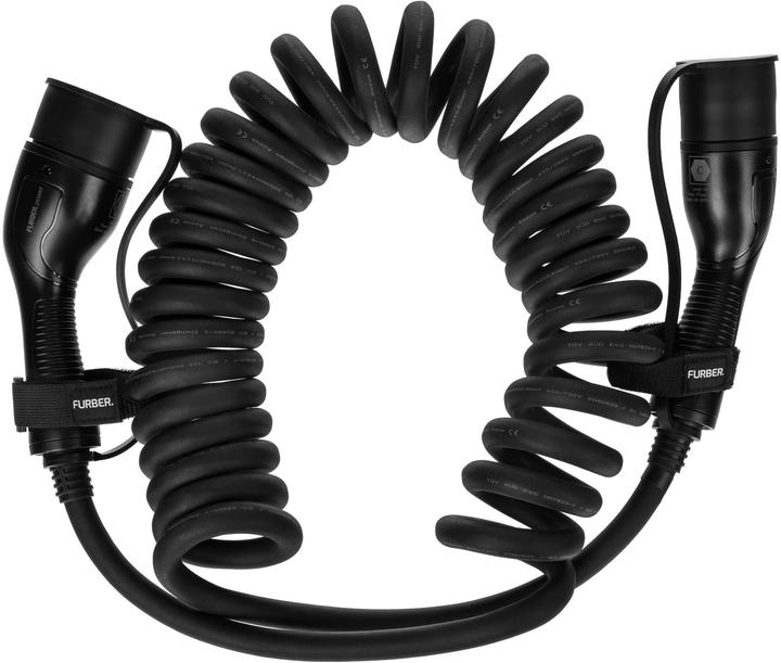 Image du produit Furber.power Ladekabel FREYJA Typ 2 22 kW 7 m Spiral (Type 2, 22 kW, 32 A, 7 m)
