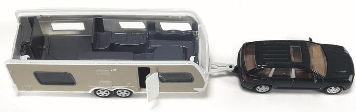 Produktbild Siku PKW mit Wohnwagen