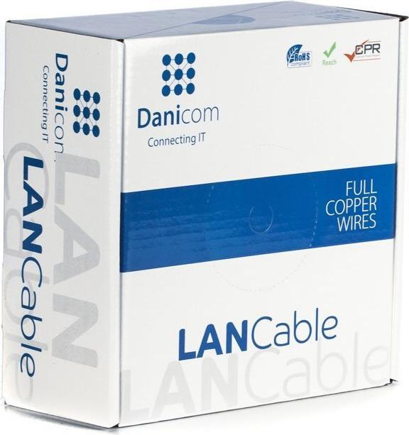 Produktbild Danicom CAT6A UTP 50m Aussenkabel Starrleiter - PE (Fca) (UTP, CAT6a, 50 m)