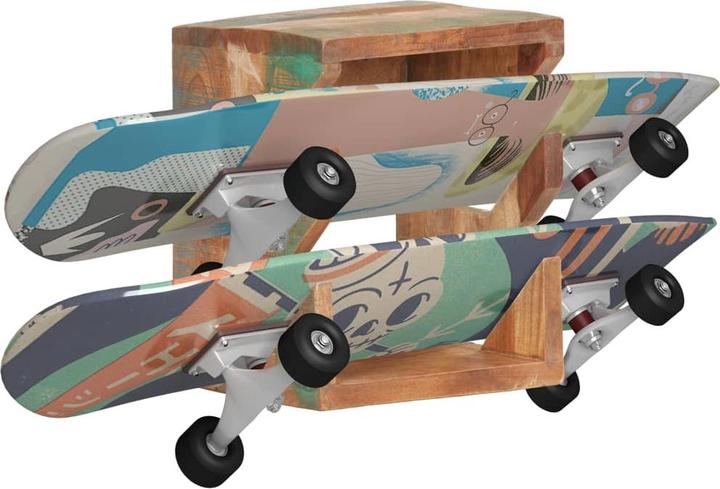 Produktbild Diverse Hardware Skateboard Wandhalter 25x20x30 cm Recyceltes Massivholz (9.84")