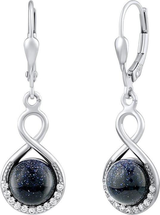 Immagine prodotto Silvego Orecchini in argento con pietra solare blu JST14710EBG