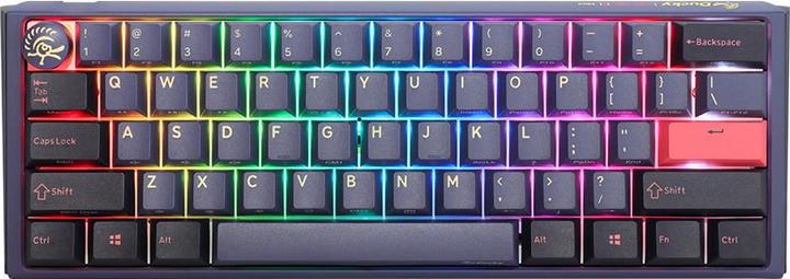 Produktbild Ducky One 3 Cosmic Blue Mini Gaming Tastatur, RGB LED - MX-Ergo-Clear (DE, Kabelgebunden)