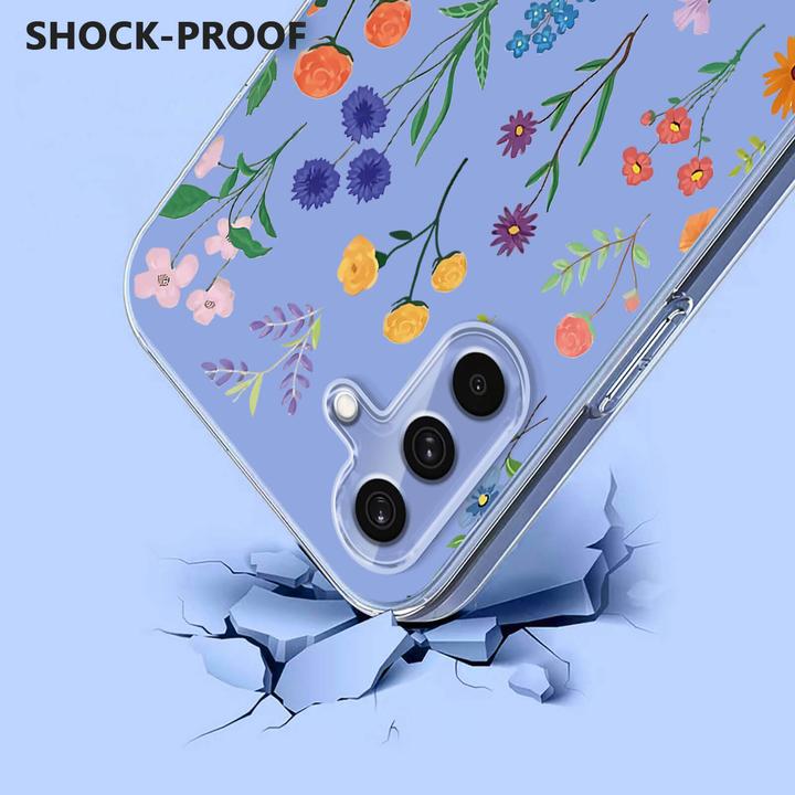 Produktbild Cover-Discount Galaxy A37 - Silikon Gummi Hülle Blumen (Samsung Galaxy A37)