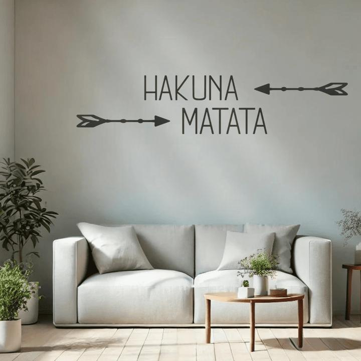 Produktbild Trenddeko Hakuna Matata mit Pfeilen