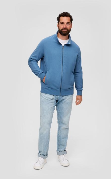 Produktbild s.Oliver Sweatshirt Jacke Sweatshirt Jacke mit Stehkragen (3XL)