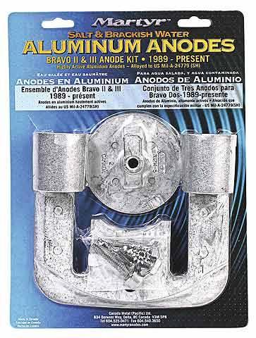 Actual product image Compass Sacrificial anodes aluminium Bravo II