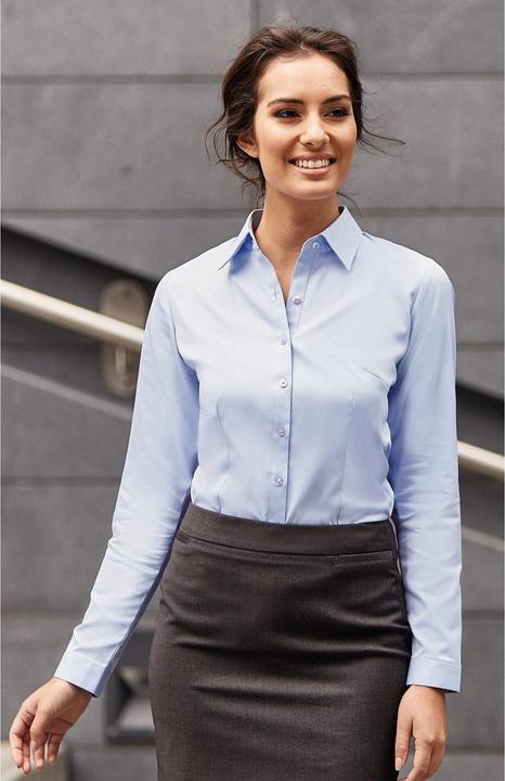 Produktbild Russell Bluse Hemd mit dezentem Fischgrätenmuster (3XL)