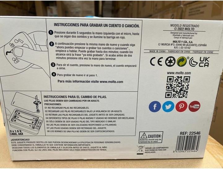 Actual product image Molto Moltó Unicorn Fabric