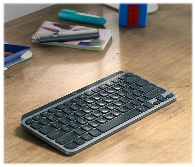Image du produit Logitech MX Keys Mini for Business (US, Sans fil, Filaire)