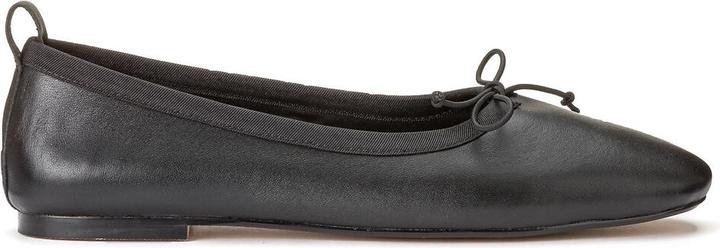Actual product image La Redoute Collections Leather ballerinas with bow (37)