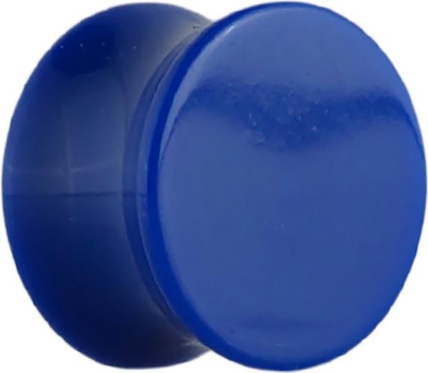 Actual product image Star Piercing Flared plug dark blue (without brass, Acrylic)