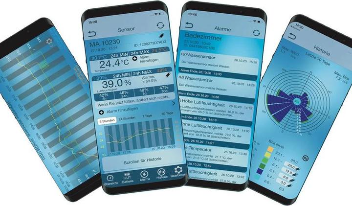 Produktbild Technoline Mobile Alerts MA 10012 Set Basisstat.+Temp.-/Luftfeuchtemelder