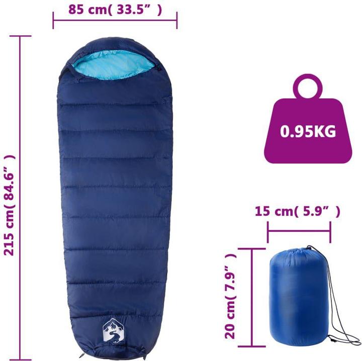 Produktbild vidaXL Mumienschlafsack (215 cm)