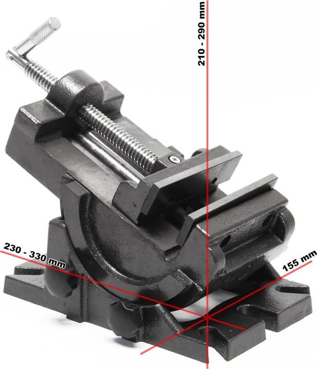 Produktbild Wiltec Präzisions-Maschinenschraubstock 100mm 90° Schraubstock Werkbank Zwinge