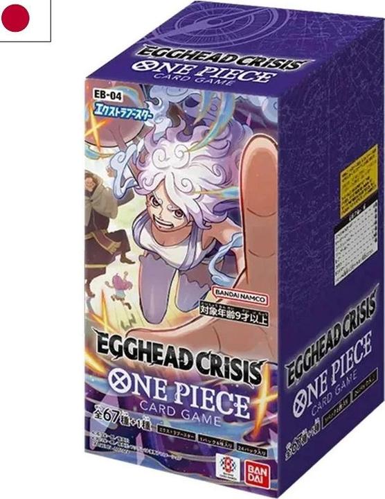 Actual product image One Piece - Extra Booster Egghead Crisis Booster Box - EB-04 (Japanese, Booster display)