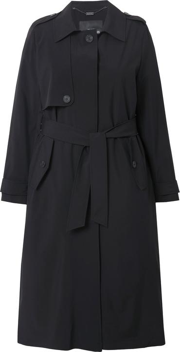 Produktbild Ulla Popken Trenchcoat, A-Linie, Hemdkragen, Gürtel, Satinfutter (58)