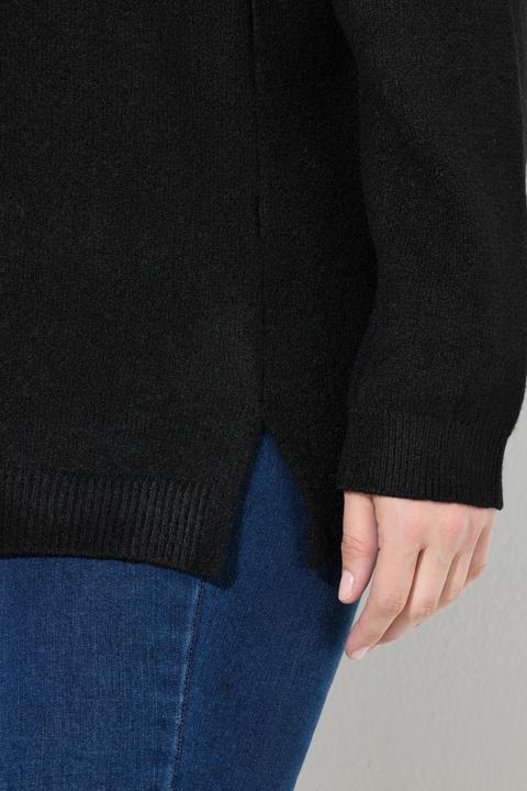 Produktbild Ulla Popken Pullover, Weihnachtsmotiv, Stehkragen, Langarm (48)