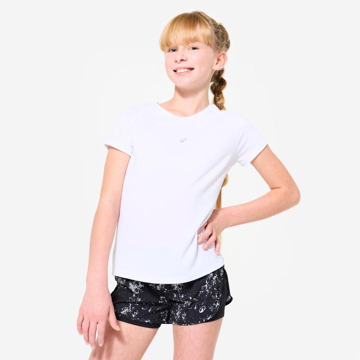 Actual product image Decathlon T-Shirt Kinder Mädchen atmungsaktiv - weiss (140)