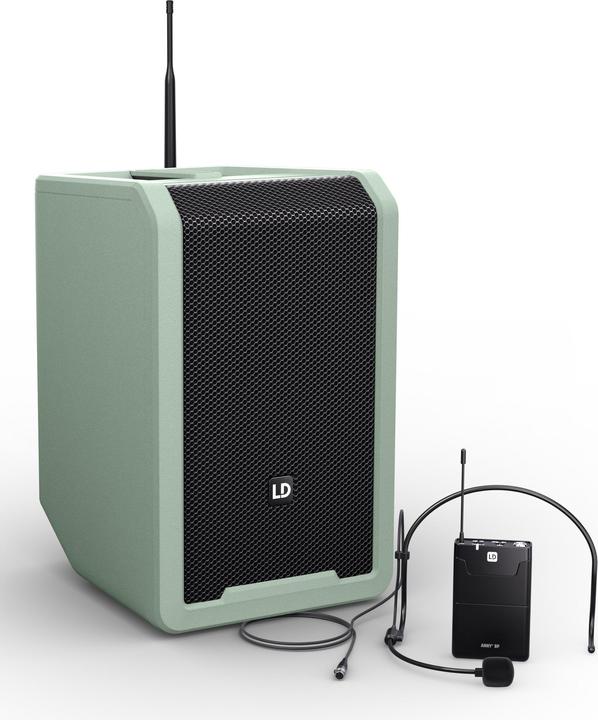 Immagine prodotto LD Systems ANNY® 8 BPH B5 GN - Altoparlante PA Bluetooth® portatile con batteria ricaricabile, mixer e 1x (Attivo)