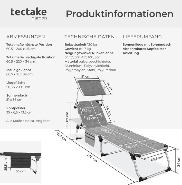 Produktbild tectake Lorella (200 cm)