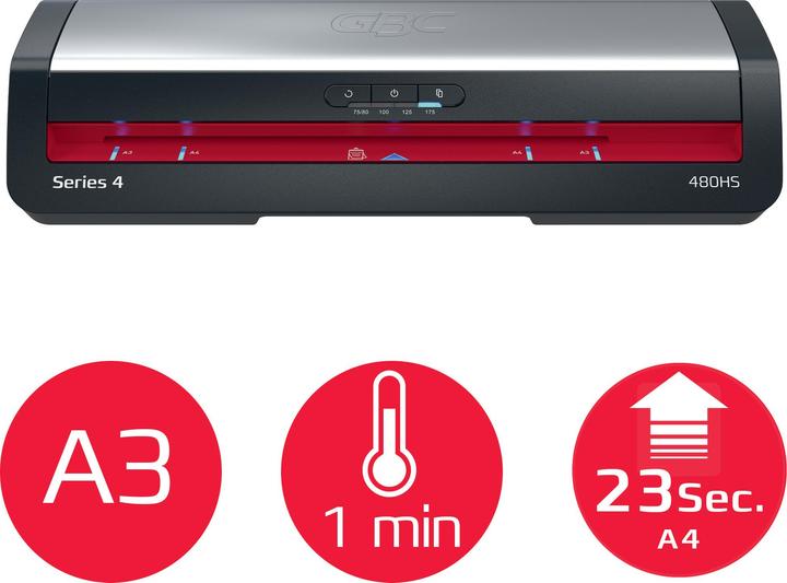Actual product image GBC Laminator 480HS (EU version) (75 - 175 µm, A3)