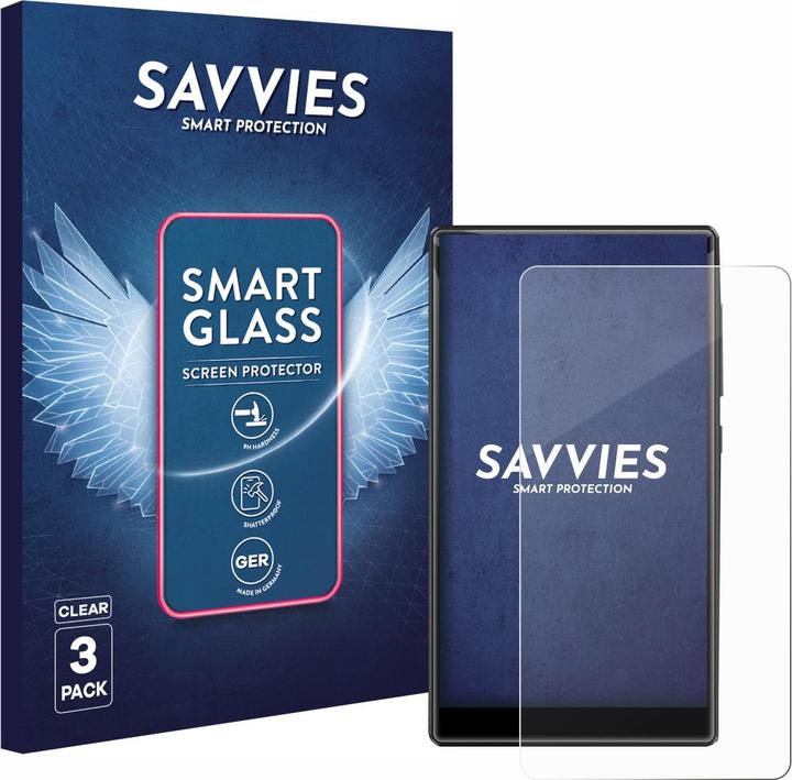Savvies 3x Smart Glass – Hybrid Glass Protection écran verre 9H pour innioasis G1-80G