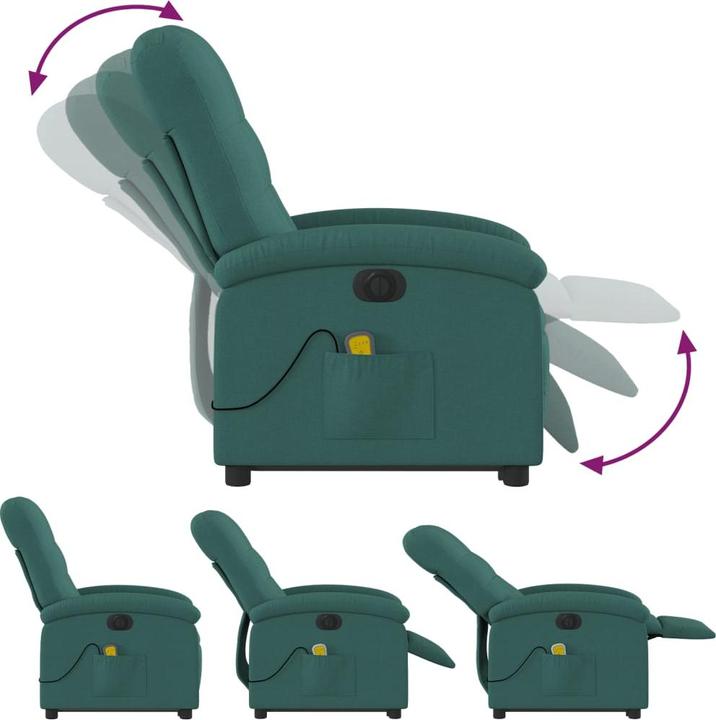 Immagine prodotto VidaXL Poltrona massaggiante elettrica con tessuto di supporto