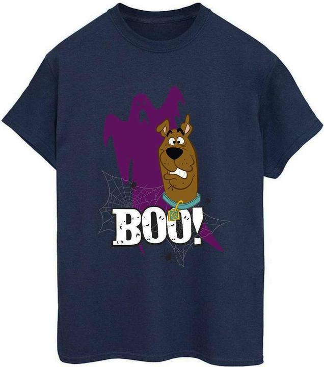 Actual product image Scooby Doo Womens/Ladies Boo Ghost Cotton Boyfriend T-Shirt (4XL)