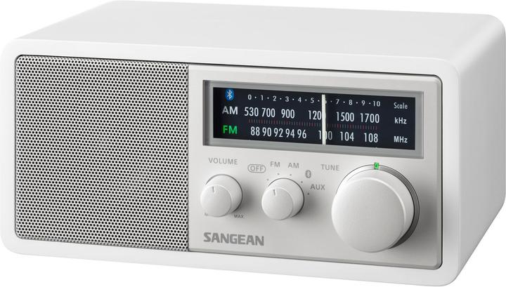 Produktbild Sangean WR-11BT+ LE pÃƒÂ¶ytÃƒÂ¤radio, valkoinen (AM, FM, Bluetooth)
