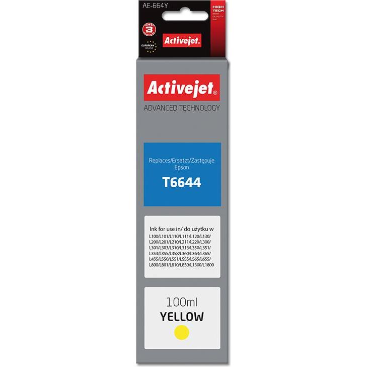 Activejet, Druckerpatrone, AE-664Y - Kompatibel - Tinte auf Farbstoffbasis - Gelb - Epson - Einzelpackung - (Y)