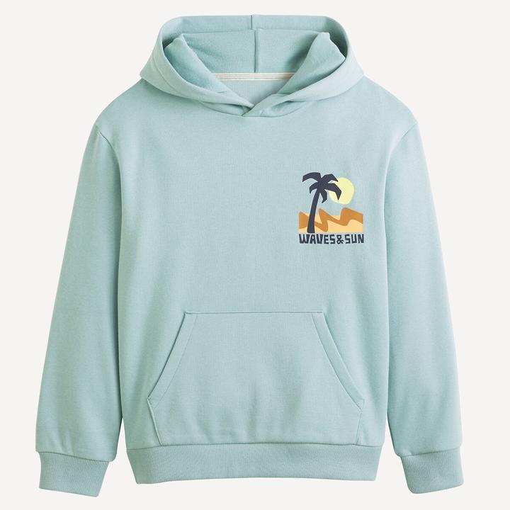 Produktbild La Redoute Collections Kapuzensweatshirt mit Palmenprint (152)