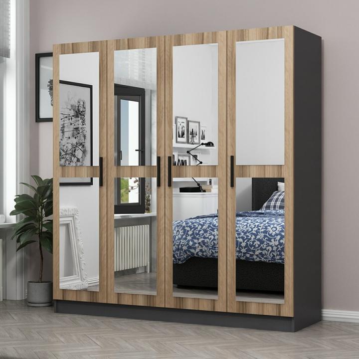 Immagine prodotto Skye Decor Kale Mirror Four Door Wardrobe