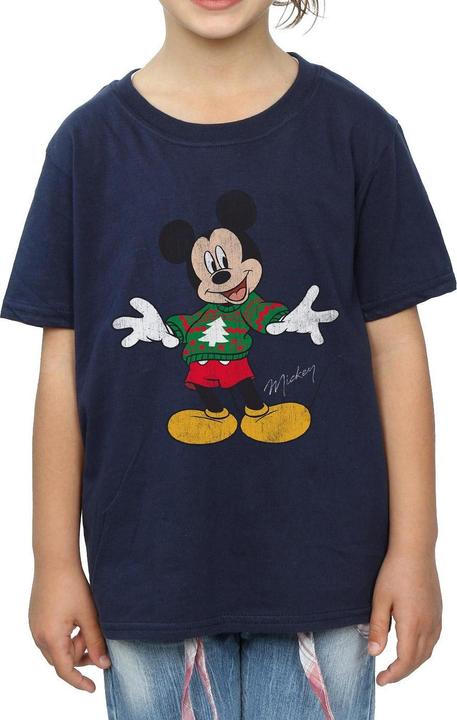 Produktbild Disney Mickey Mouse Christmas Jumper TShirt Mädchen (128)