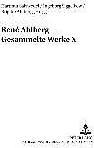 Actual product image René Ahlberg. Collected works X (German, 2005)