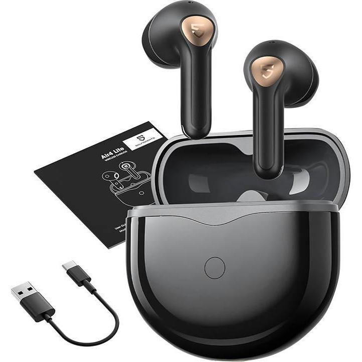 Soundpeats Air 4 Lite (keine Geräuschunterdrückung, 7 h, Kabellos), Kopfhörer, Schwarz