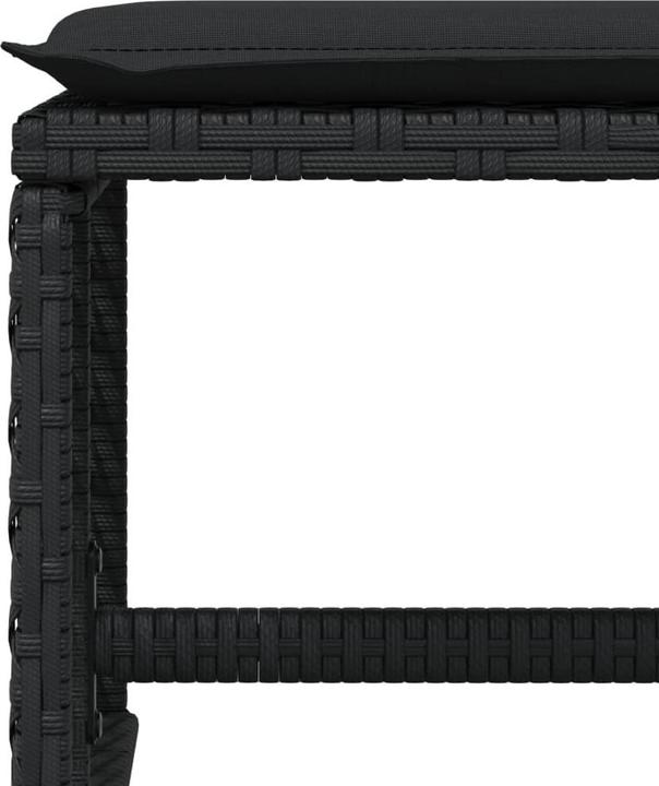 Actual product image vidaXL Garden furniture dining set garden set seating group 17pcs black poly rattan (330 cm)