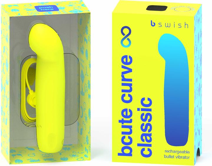 Actual product image Bswish B Swish - Bcute Curve Infinite Classic Vibrador Recargable Silicona Amarillo