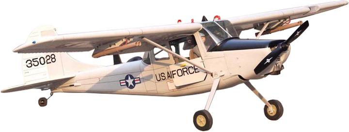 Actual product image Vq Models l-19 bird dog 55 (silver) / 1730 mm (Scale Helicopter)