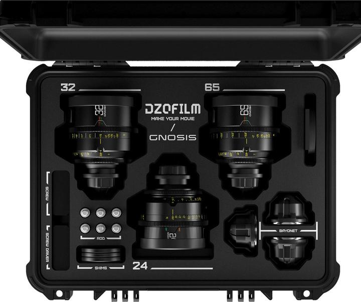 Image du produit Dzofilm Gnosis 3-Lens Kit (Macro 24/32/65 T2.8) impérial (PL, Plein format)