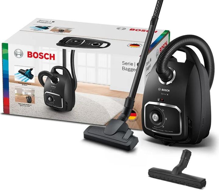 Produktbild Bosch Hausgeräte Serie 6 BGB6X320 stofzuiger Trommelstofzuiger Droog 600 W Stofzak