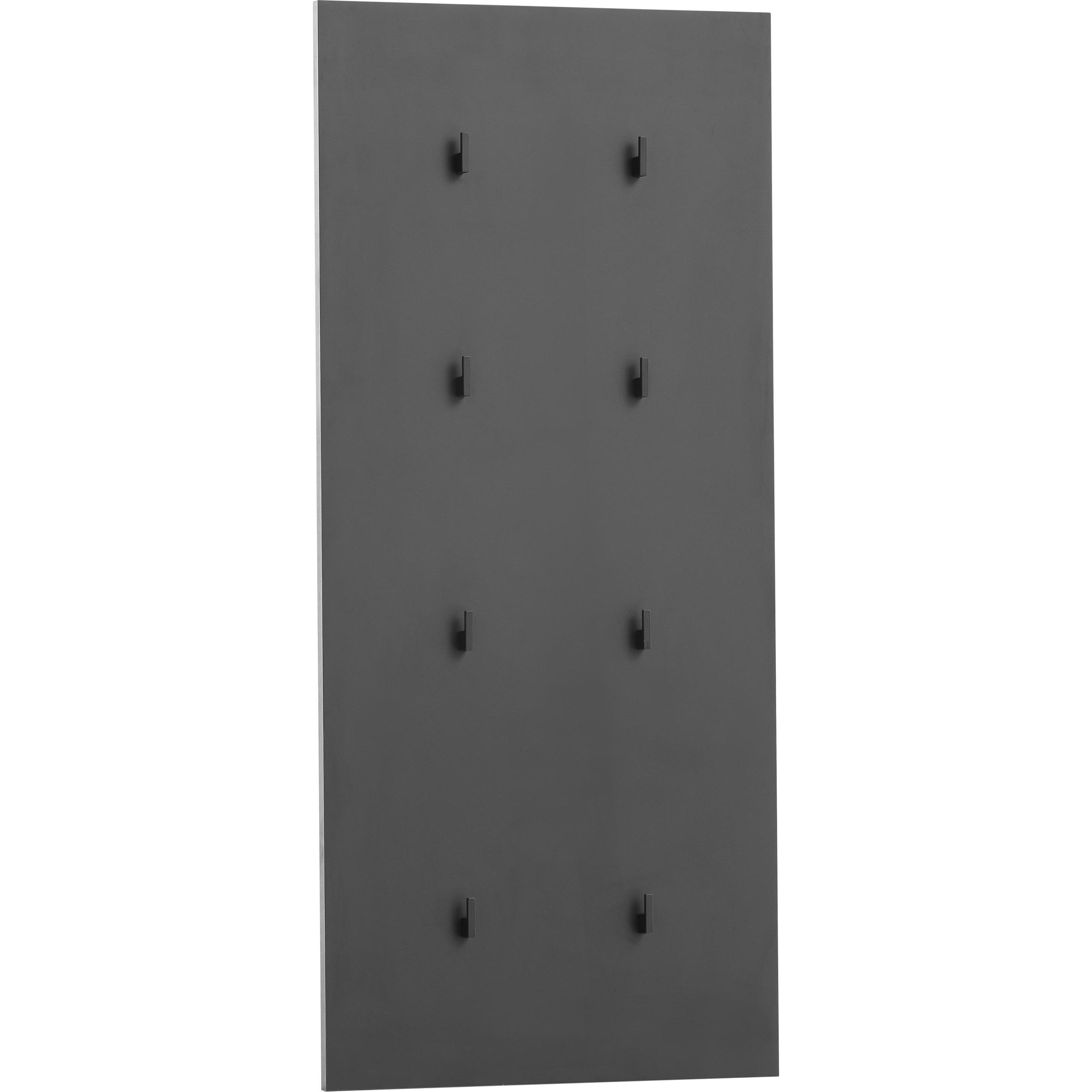 Schildmeyer, Garderobe + Kleiderhaken, Alexa Hakenpaneel schwarzmatt